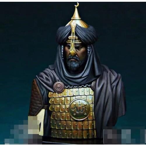 1:16 resin bust bust model Saladin Egyptian historical figure GK white model figure