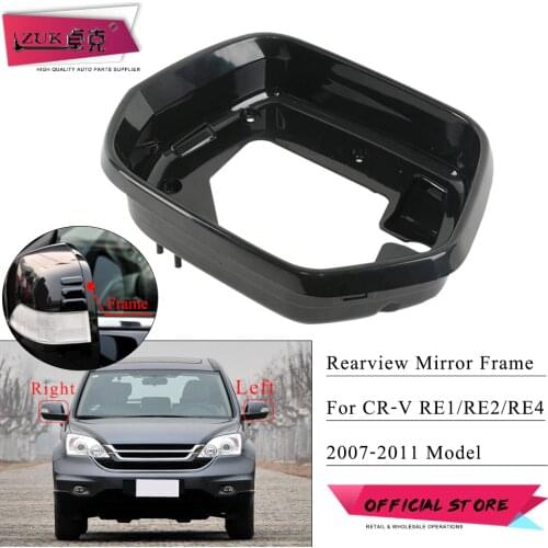 ZUK Outer Rearview Mirror Frame Rear View Wing Mirror Cover Bezel Panel For HONDA For CRV 2007 2008 2009 2010 2011 RE1 RE2 RE4