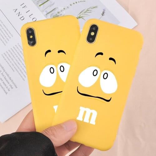 Yellow Red Cartoon Chocolate For iPhone 11Case Silicone Soft Back Cover For iPhone 11 Pro XS Max X 8 7 6 6s Plus 5 5S SE Case