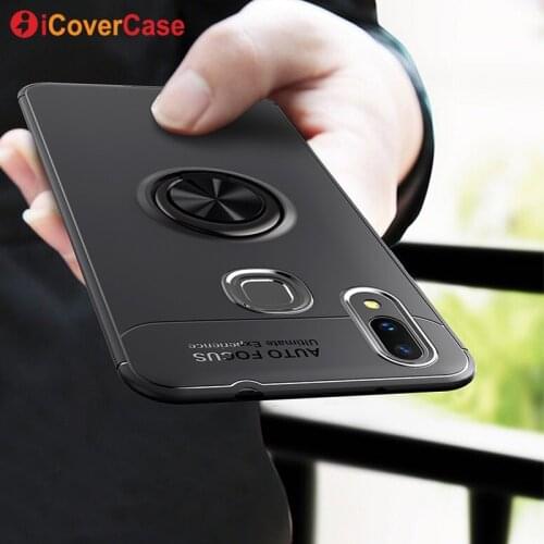 Magnetic Ring Case For Xiaomi Mi Max 3 Pro Max2 Max3 3 Pro Soft Silicone Cover Shell 360 Car Holder Mobile Phone Accessories