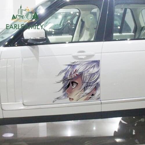 EARLFAMILY 43cm x 37.3cm for Suzuya Juuzou Tokyo Ghoul Anime Decal RV JDM Car Sticker Scratch-Proof Sunscreen Vinyl Car Wrap