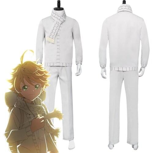 The Promised Neverland Emma Cosplay Costume Top Pants Uniform Outfits Halloween Carnival Costumes
