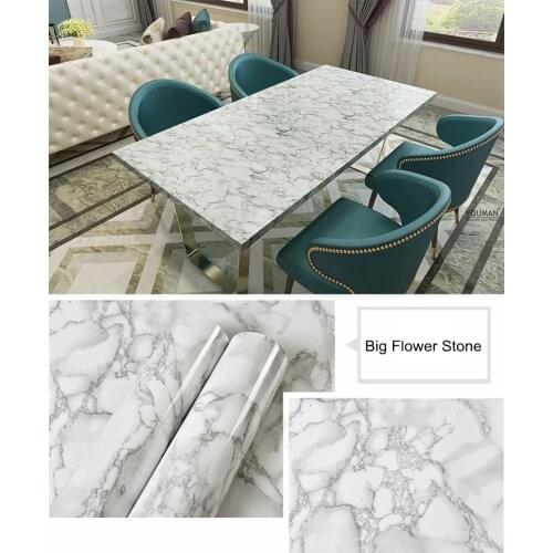 Classic DIY Self-Adhesive Contact Paper Kitchen Wallpapers Home Decorative Marble Wall Stickers Living Room Renovation Furniture