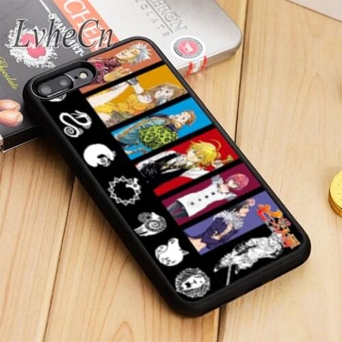 LvheCn seven deadly sins Style phone Case cover For iPhone 5 6 6s 7 8 plus X XR XS max 11 12 Pro Samsung Galaxy S7 S8 S9 S10