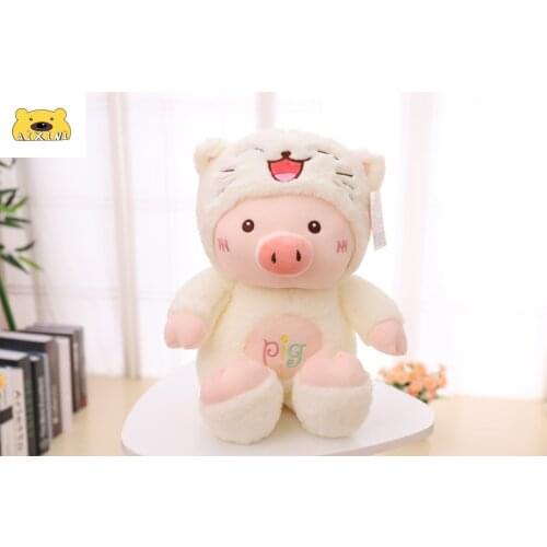 Cute Pink Pig Plush Toy Cushion Pig Pillow Soft Toys for Children Girlfriend Kid Birthday Gift Kawaii Plush Pig Stuffed Animals