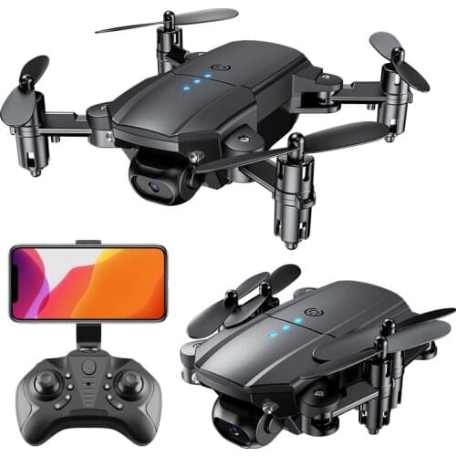 Mini Drone 4K 1080P HD Dual Cameras WiFi Fpv Air Pressure Altitude Hold Black And Gray Foldable Quadcopter with Camera RC Dron
