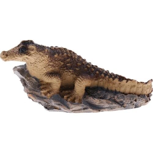 Miniature Cute Crocodile Sculpture Handicraft for Outdoor Indoor Yard Fairy
