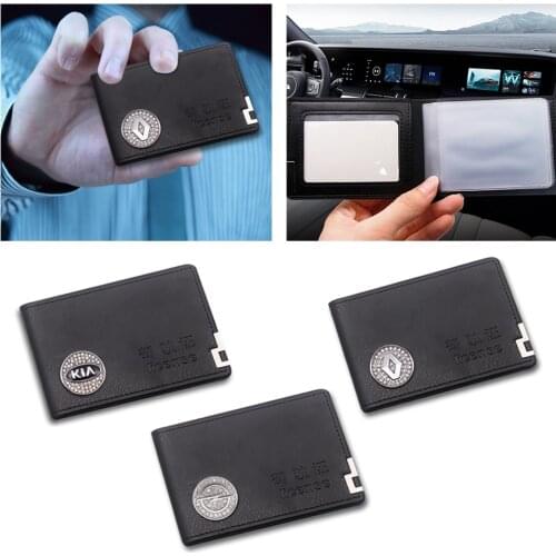 Auto Driver License Cover Unisex Formal Bag PU Leather Car Driving Documents Card Credit Holder Case For BMW VW AUDI FORD SKODA