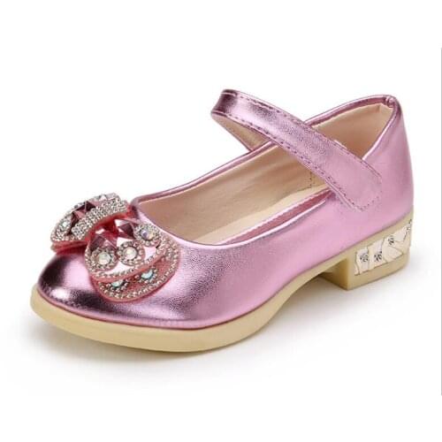 Girls shoes fashion spring new fashion multilayer bow princess girls shoes leather shoes soft girls dance shoes size 27-36