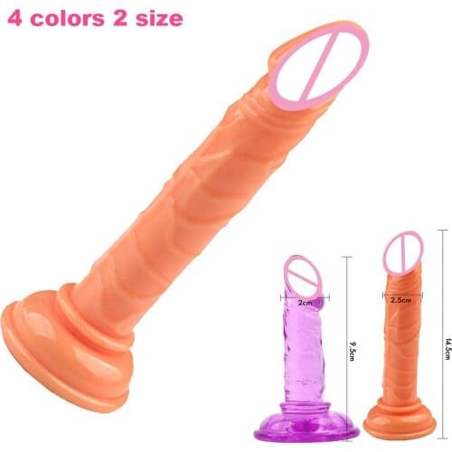 Realistic Dildo With Big Suction Cup Finger Small Dildo, G spot Anal Penis Artificial Consolador Sex Toys for Women Sex Shop