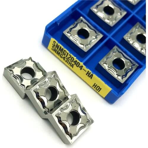 SNMG120404 HA H01External turning tool carbide inserts CNC metal lathe tools Copper and aluminum processing turning insert