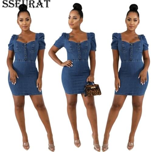 Джинсовые летние платья SSEURAT China At AliExpress