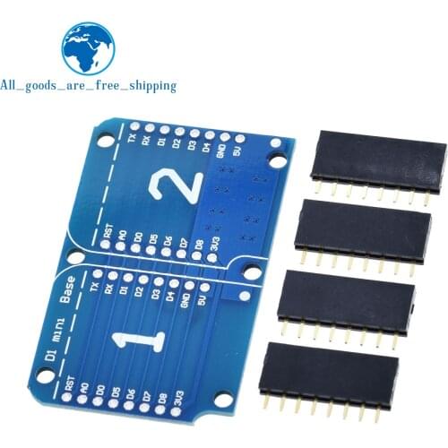 TZT Dual Base for WEMOS D1 Mini WIFI Internet Of Things Development Board Based