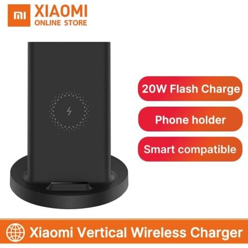 Xiaomi Vertical Wireless Charger 20W Max Flash Charging Qi Compatible Multiple Safe Stand Horizontal for Mi 9 (20W) MIX 2S