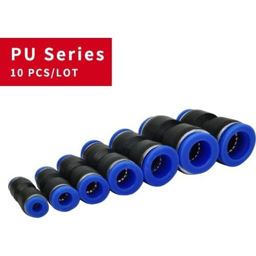 10PCS/4PCS Pneumatic Fitting Plastic Connector PU 4mm 6mm 8mm 10mm For Air water Hose Tube Push in Straight Gas Quick Connection
