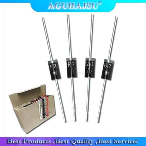 100pcs DO-15 FR207 Rectifier Diode 2A 1000V New original