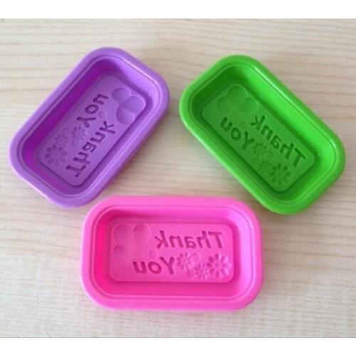 100pcs Thank you Silicone Ice Candy Chocolate Cake Cupcake Soap Molds Mould