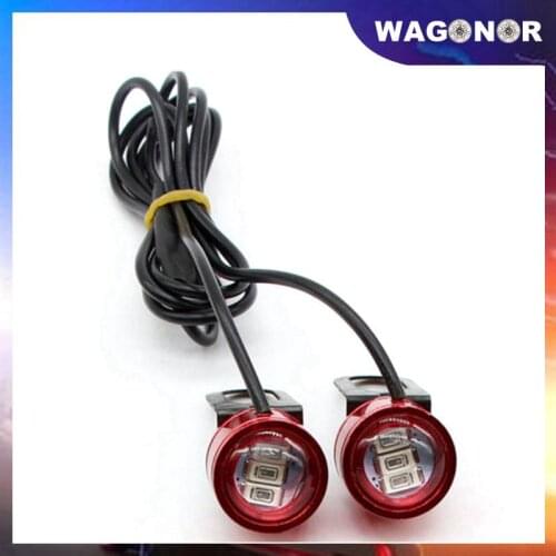 2pcs Driving Light Eagle Eye LED Reverse Backup Driving Light Motorcycle Fog Lamp Headlight Daytime Running Light Bright LED