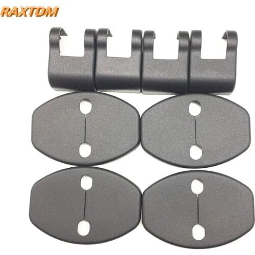 8Pcs/set Car Door Lock Decoration Cover Car Covers Door Stopper Protection Cover For Skoda Octavia A7 Fabia Rapid Superb Yeti
