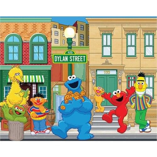 Diamond Painting Sesame Street Cartoon DIY Diamond Embroidery Full Diamant Stone Drill Square Gift for Kids Handicraft