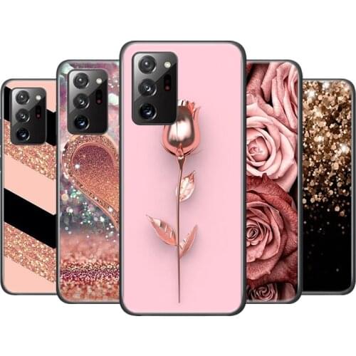 Love Rose Gold Style For Samsung Galaxy A01 A11 A12 A21 A21S A31 A41 A42 A51 A71 A32 A52 A72 A02S UW Phone Case