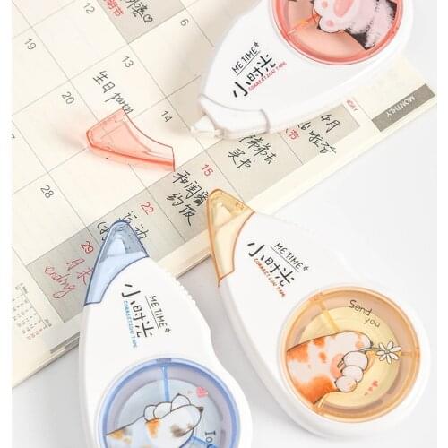 Cat Claw Creative Time White Out Corrector Correction Tape Promotional Gift Stationery School Office Supply