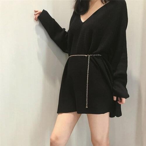 Fashion Women Waist Chain Belts Female Silver Body Mini Metal Dress Gold Belt Woman Sequins Thin Chains Womens Ketting Riem