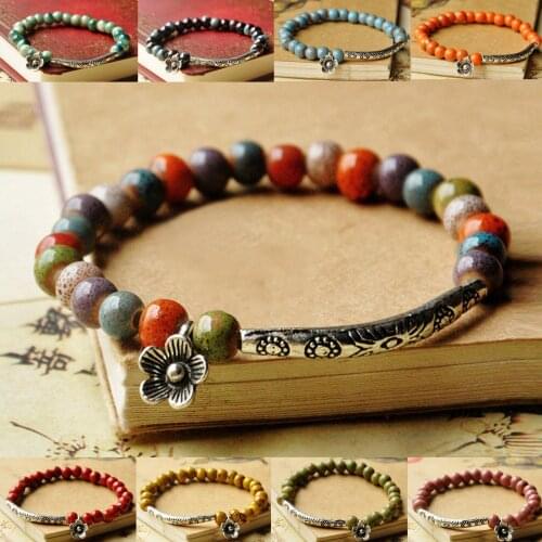 Bohemia Fashion Women Multicolor Beads Shape Metal Stitching Bracelet Geometric Unisex Jewelry Bracelets For Girls Friendship