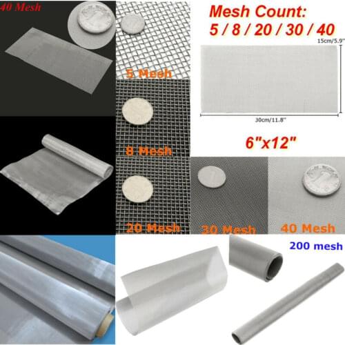 Various Stainless Steel 5-120 Mesh Micron Woven Wire Cloth Screen Filter