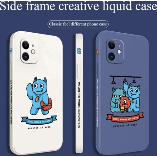 Drink Monster Phone Case For iPhone 12 Pro Max 11 X XS XR XSMAX SE2020 8 8Plus 7 7Plus 6 6S Plus Silicone Cover