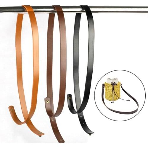 Bag Shoulder Strap PU Leather Single Shoulder Long Strap for Women DIY Handmade Woven Bag Accessories