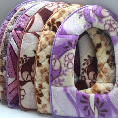 Super Warm Velvet Cotton Toilet Seat Cover -Easy Fit and Washable