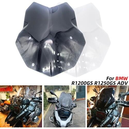REALZION ABS Motorcycle Windscreen Wind screen Deflector Windshield For BMW R1200GS ls R 1200GS 1200 GS Adventure LC R1250GS Adv