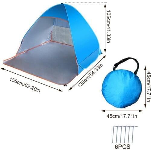 Beach Tent Sun UV Light Waterproof Shelter Beach Sun Shade Cover Cabana Beach Tents For Outdoor Camping, Beach, Fishing