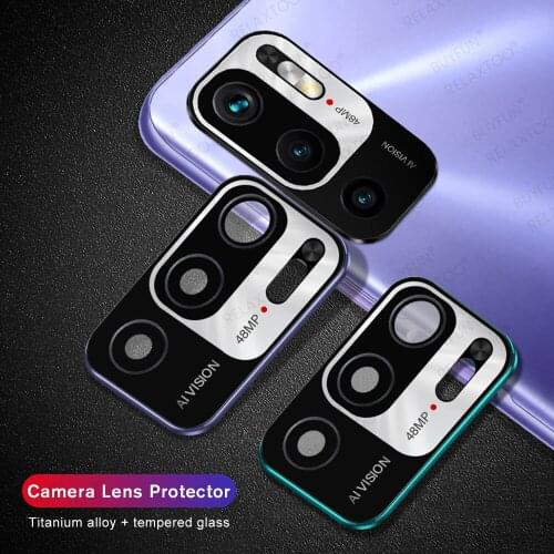 New Titanium Alloy Tempered Protection Glass For Xiaomi Redmi Note 10 5G Anti-drop Camera Lens Protective Film For Poco M3 Pro