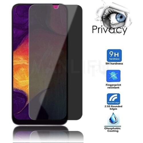 3D Full Cover Anti Spy Tempered Glass For Samsung A40 A50 A70 Privacy Screen Protector For Samsung Galaxy A505F A505GN A505FM