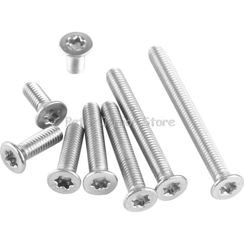 10pcs 50pcs M2 M2.5 M3 M4 304 Stainless Steel Allen Hex Socket Countersunk Flat Head Machine Screw