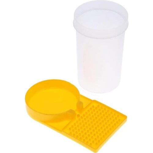 15pcs Bee feeder plastic feeders for bees watering feeding feed food honing waterer bottle cup box beekeeping tools supplies