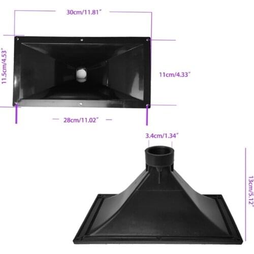 2PCS Tweeter Speaker Treble Horn Length 300 x115MM Home Theater Professional Audio Mixer Horn Flare Repair