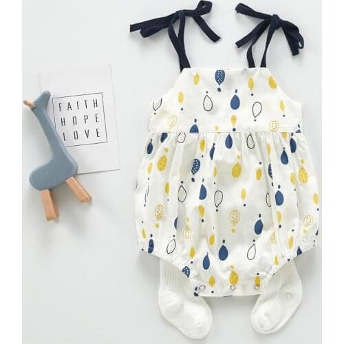 Angoubebe 202H09 European baby girls beach dress small condole belt dresses for the girls sleeveless dress