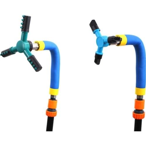 Y55B Automatic Rotating Trampoline Sprinkler Fun Summer Outdoor Water Park for Boys Girls and Adults Gardening Water Whirl