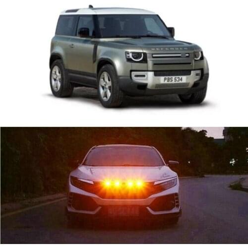 Car Accessories Grille Light Lamp For Land Rover Defender Discovery Evoque Freelander Range Rover