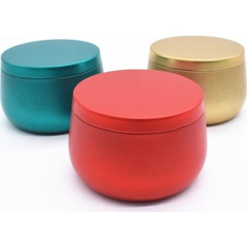 1pc DIY Candle Jars with Lid Bulk Round Candle Container Tins Empty Storage Box