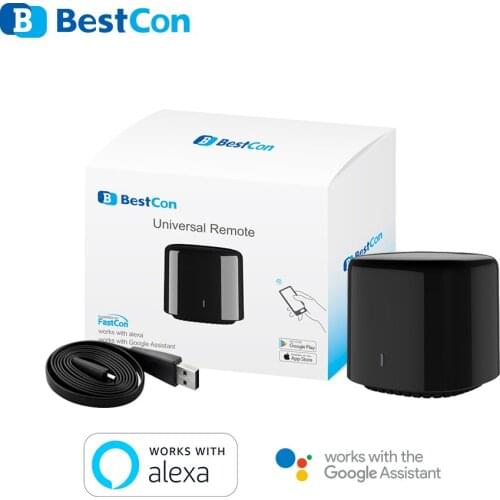 Broadlink RM4 mini Bestcon RM4C mini Universal 3G 4G Wifi IR Mini Remote Control Compatible Alexa Google Assistant
