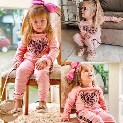 Childrens Suit 2020 Autumn Wear Trend Boys And Girls' Sports Casual Fashion Hoodie Two-Piece Set Kids Clothes Girls