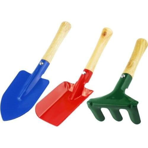 Kid Children Mini Garden Tools Set Trowel Rake Shovel Home Garden Beach Toy Fast Shipping SN2326