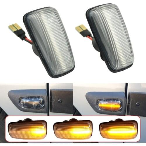 2x Dynamic LED Side Marker Signal Light For Peugeot 106 II 306 406 806 For Citroen Berlingo Jumpy Saxo Xantia Break For Fiat