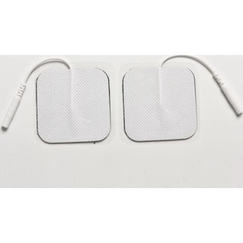 Tens Machine Electrode Pads with cable for full body massager pulse therapy machine self adhesive pad for Health Care 5x5cm