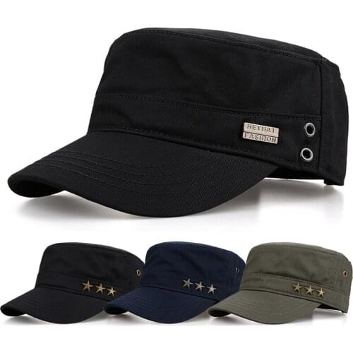 Flat top cap duck tongue hat mens spring summer autumn winter baseball sun hat outdoor travel Korean fashion hat