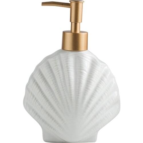 Ceramic Soap Dispenser,Liquid Soap Bottle,Lotion Hand-Sanitizer Bottles,Nordic Style Press Lotion Bottle,420ML